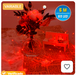 Luces Micro Led 60L Alambre 1540V